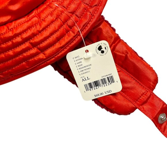 Free People FP Movement Red Orange Bucket Hat Trapper  display picture 2